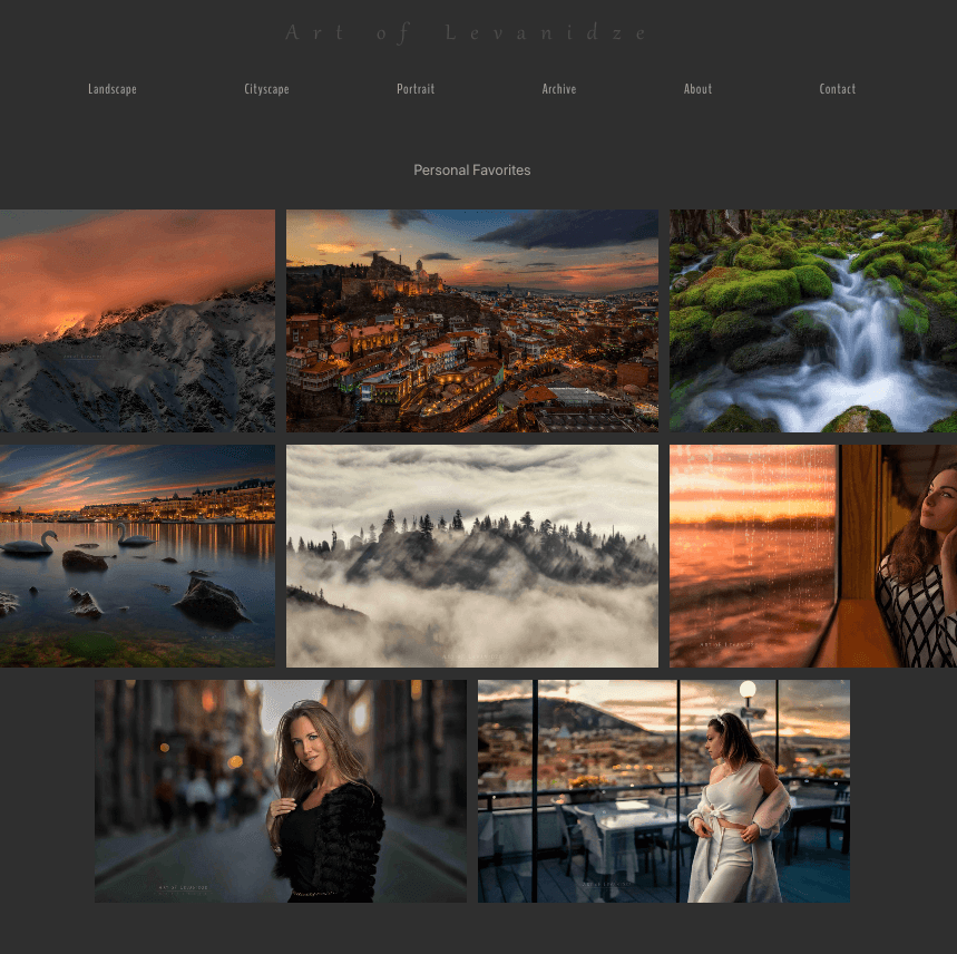 Like every photographer, I need my own webpage too.